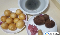 油面筋粉丝球