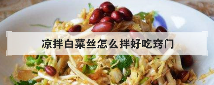 凉拌白菜丝怎么拌好吃窍门