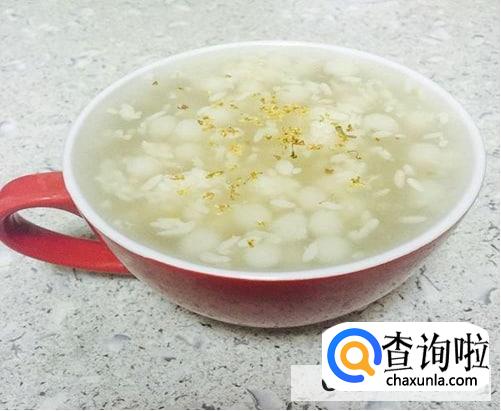 桂花酒酿小元宵的汤热量高不高