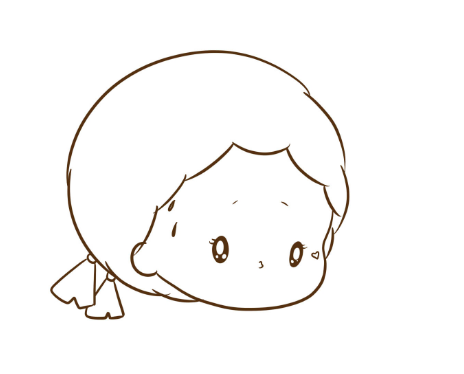 小女孩简笔画