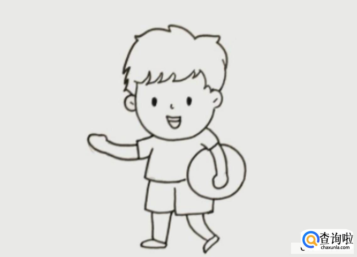 简笔画小男孩图文教程