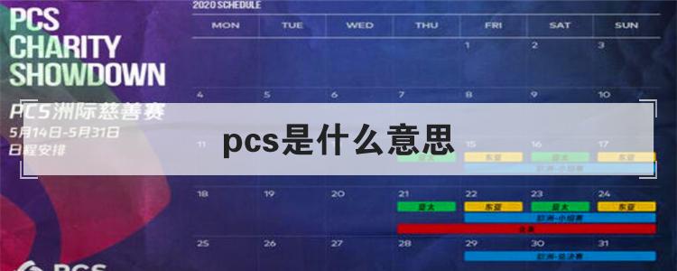 pcs是什么意思