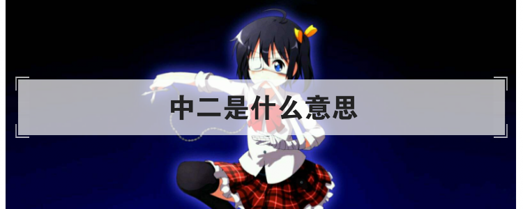 中二是什么意思