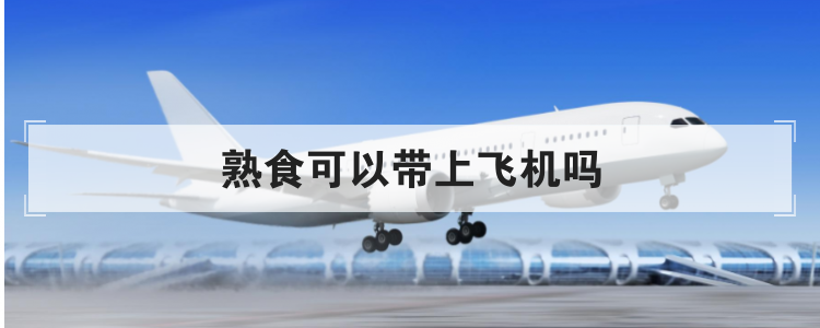 熟食可以带上飞机吗