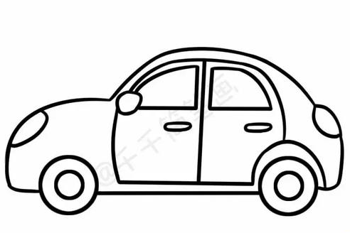 小汽车简笔画