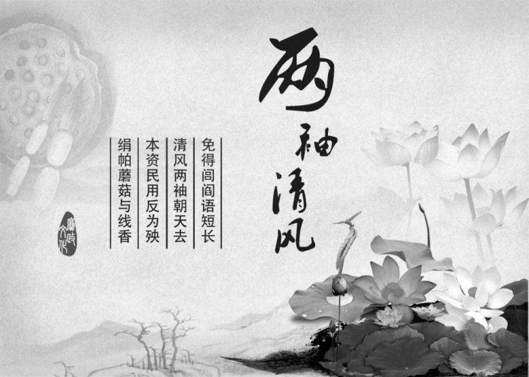 为什么用两袖清风形容清官