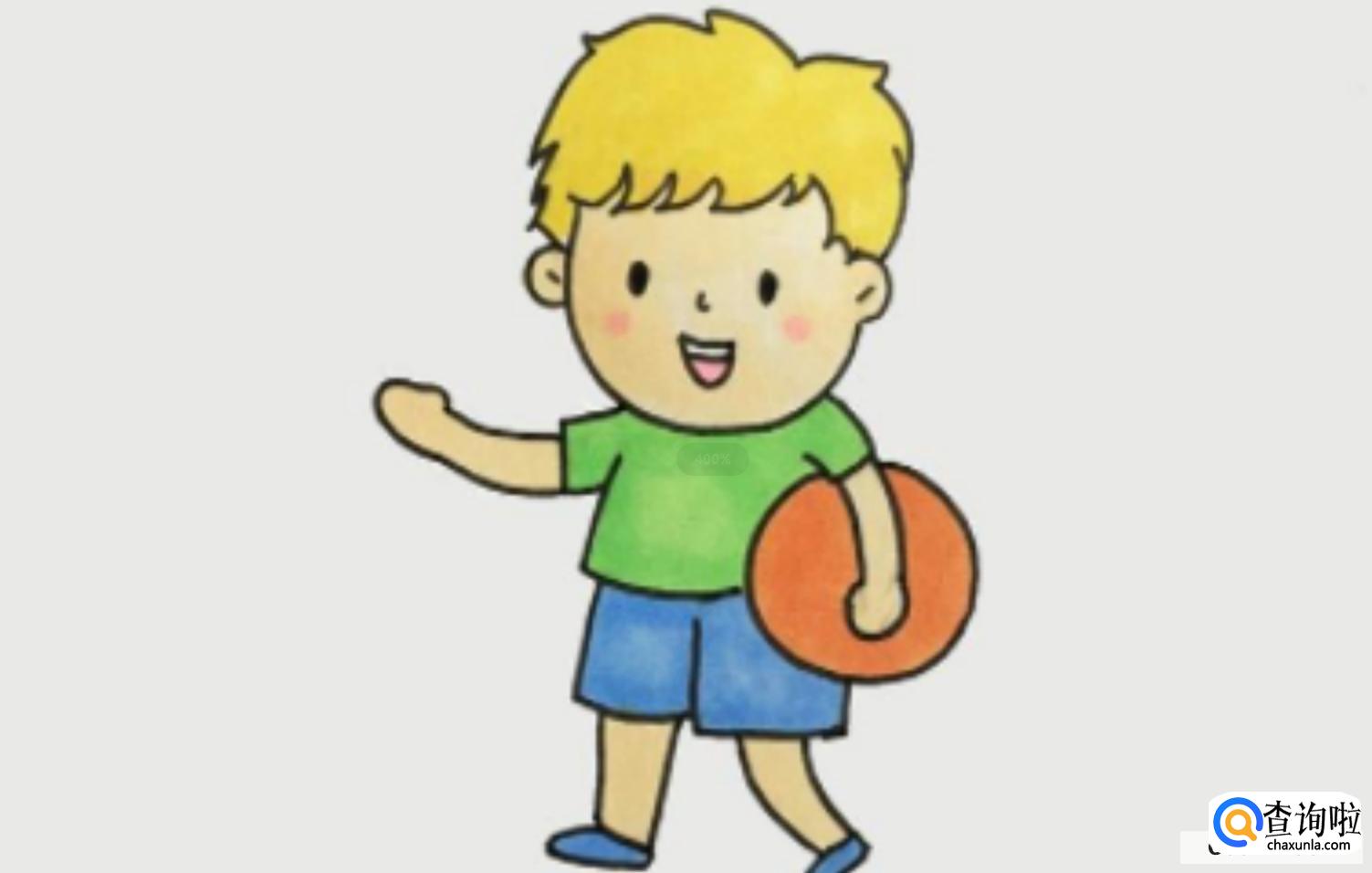 简笔画小男孩图文教程