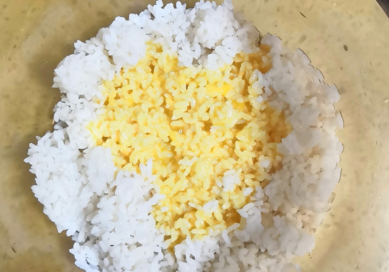一粒一粒的黄金蛋炒饭做法