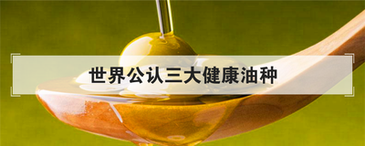 世界公认三大健康油种