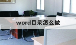 word目录怎么做