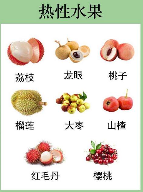 什么是寒性和热性水果