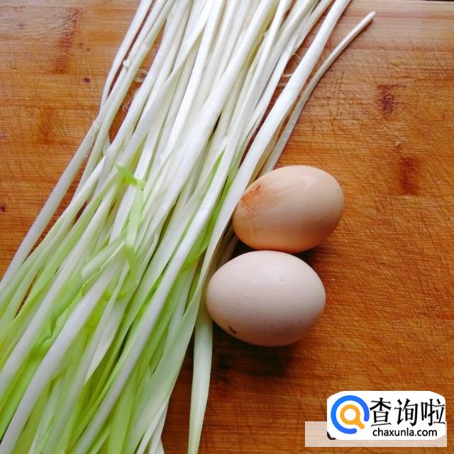 韭黄炒蛋的做法