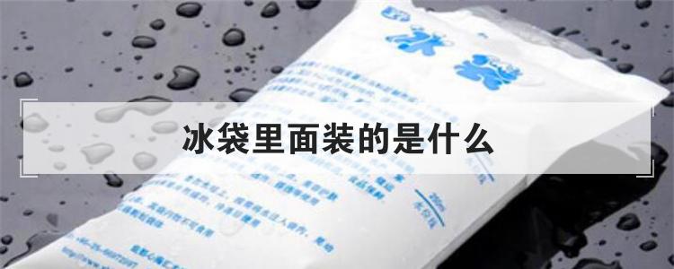冰袋里面装的是什么