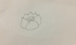教你画带荷叶的荷花的简笔画