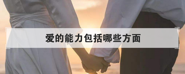 爱的能力包括哪些方面