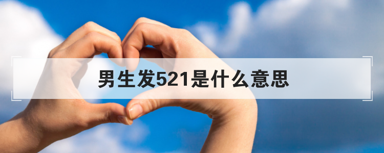 男生发521是什么意思