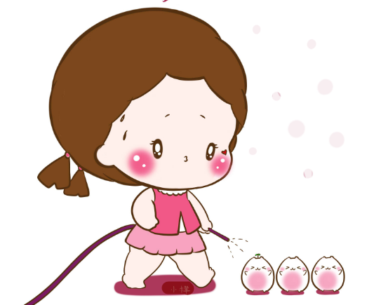 小女孩简笔画