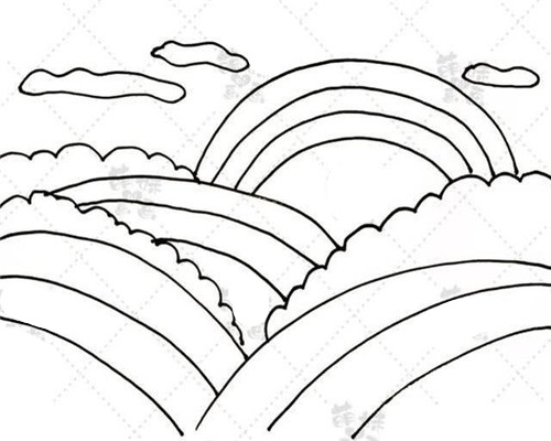 风景简笔画