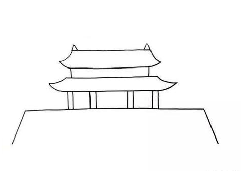 天安门简笔画