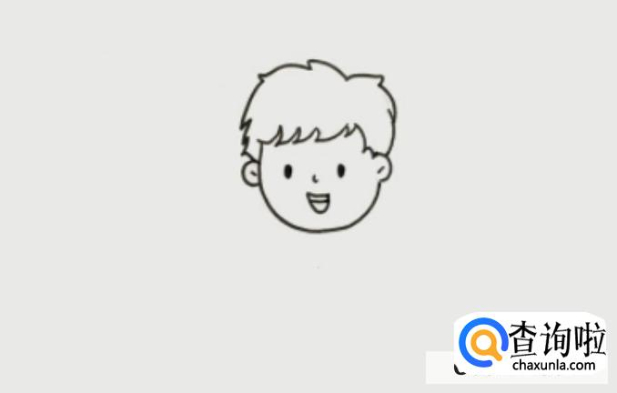 简笔画小男孩图文教程