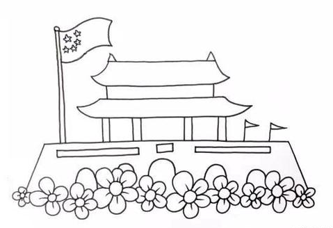 天安门简笔画