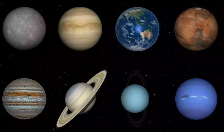 围绕太阳运行的八大行星