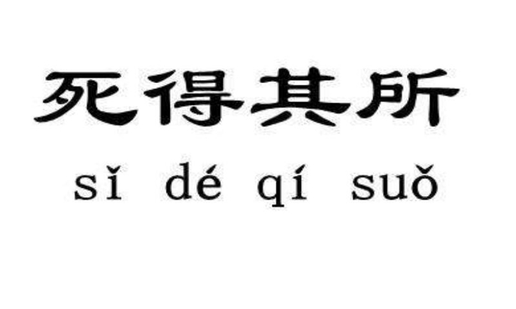 死得其所的所是什么意思