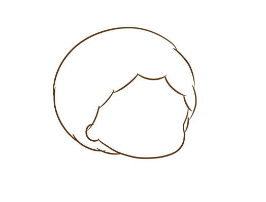 小女孩简笔画