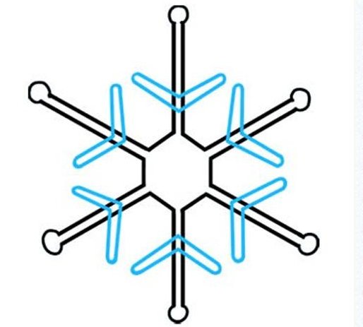 雪花简笔画