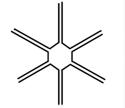 雪花简笔画