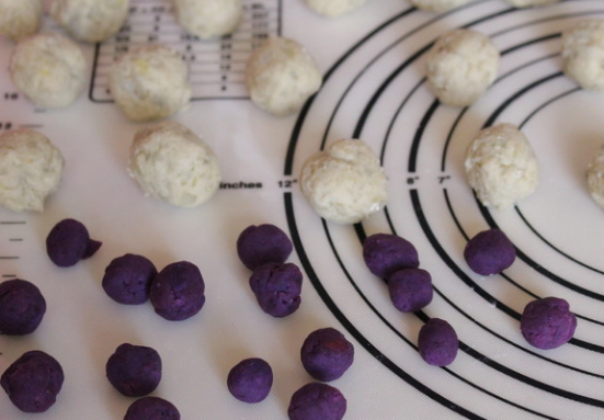 紫薯地瓜丸子的做法