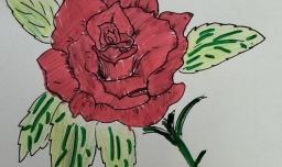简笔画玫瑰花