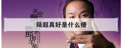 陆超真好是什么梗