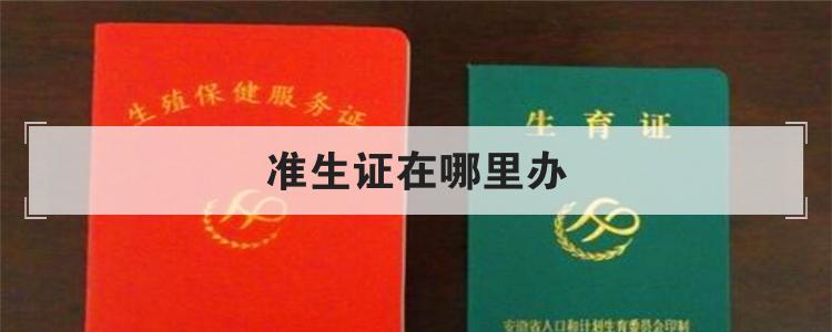 准生证在哪里办